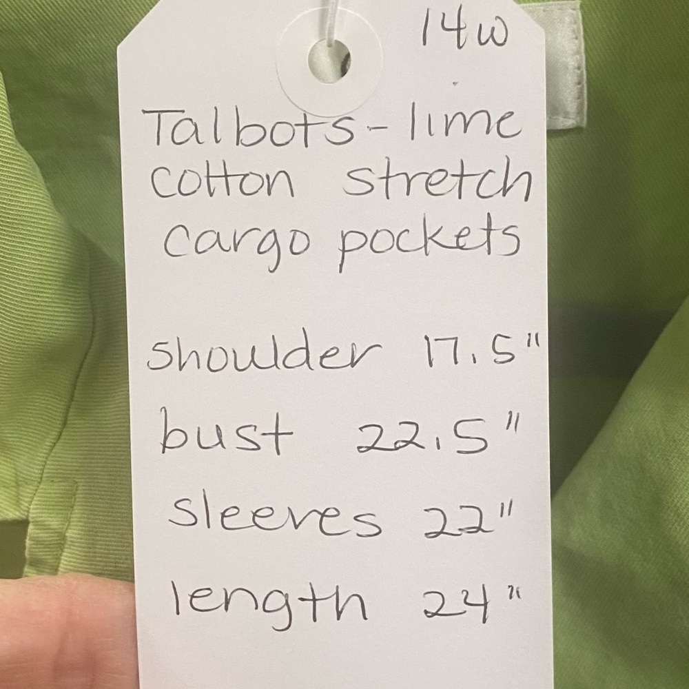 Talbots Light Green Utility Jacket - image 5